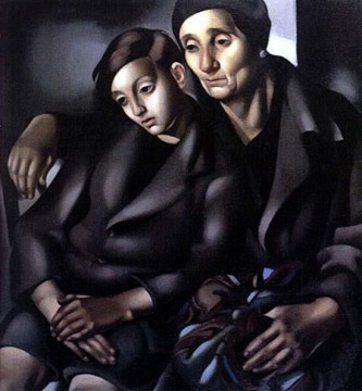 350 人の有名アーティストによるアート作品 Painting - 難民 1937年 現代 タマラ・デ・レンピッカ